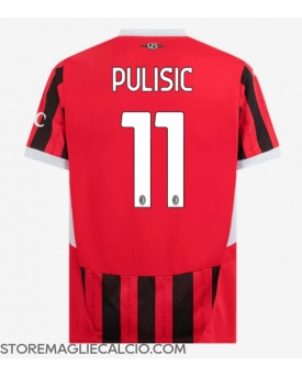 AC Milan Christian Pulisic #11 Maglia Gara Casa Repliche 2024-25